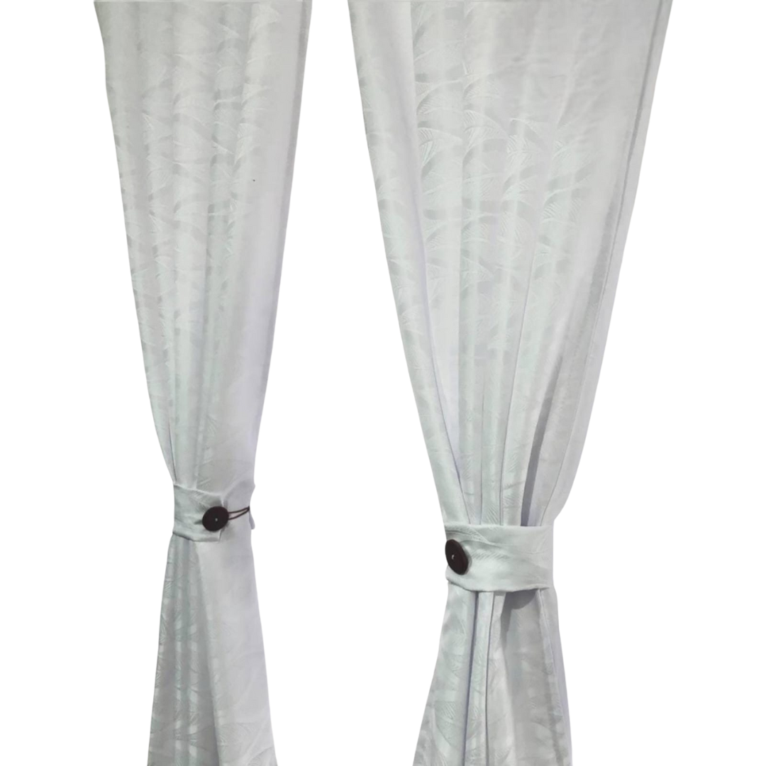 Cortina de Ojal Yacar Blanco 265 cm
