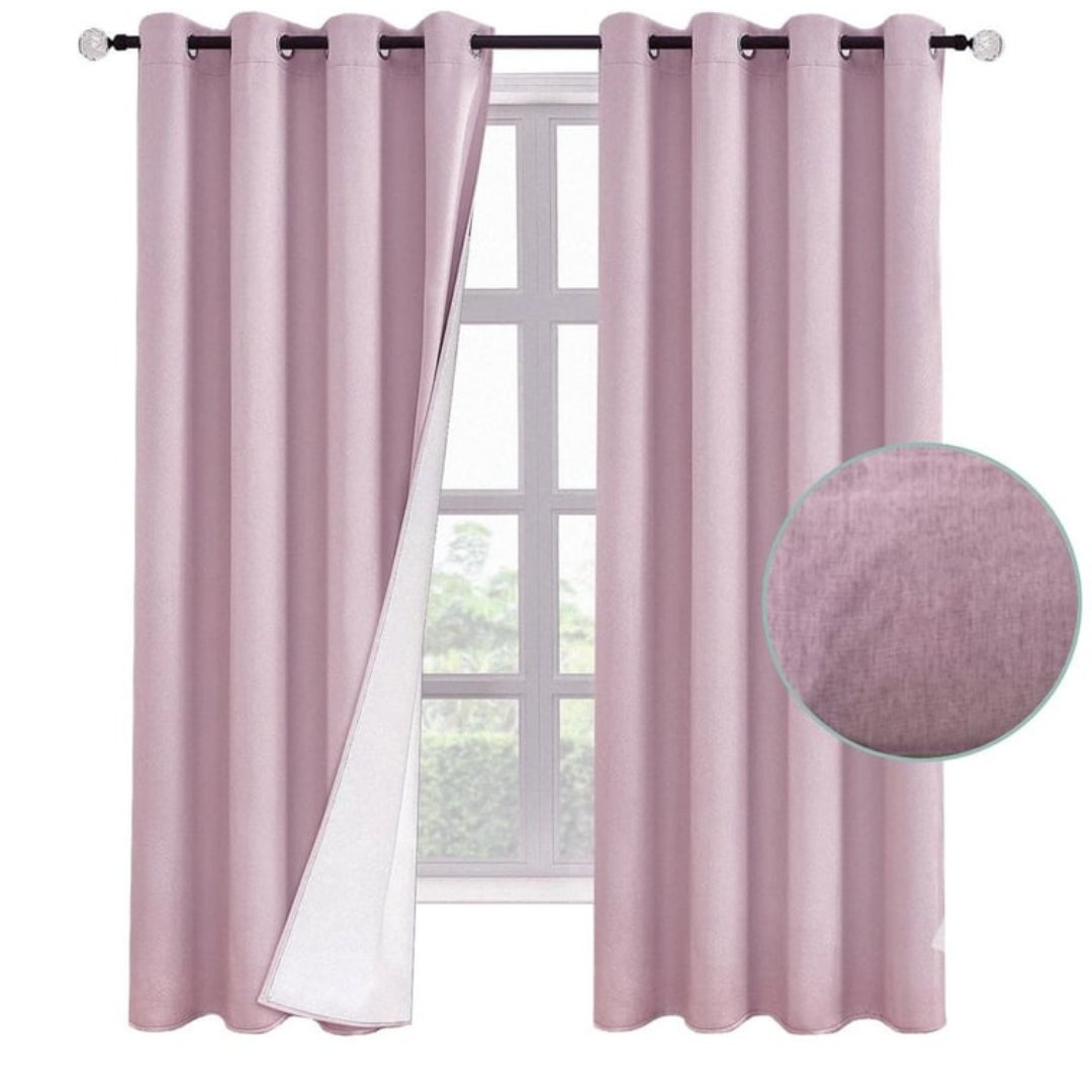 Cortina 100% Blackout Set 2 270x220 -Rosa