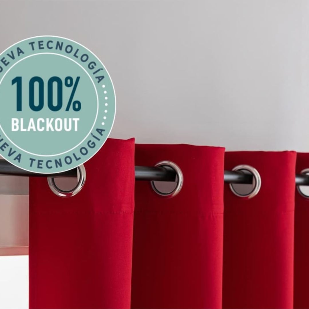 Cortina 100% Blackout Set 2 270x220 - Roja