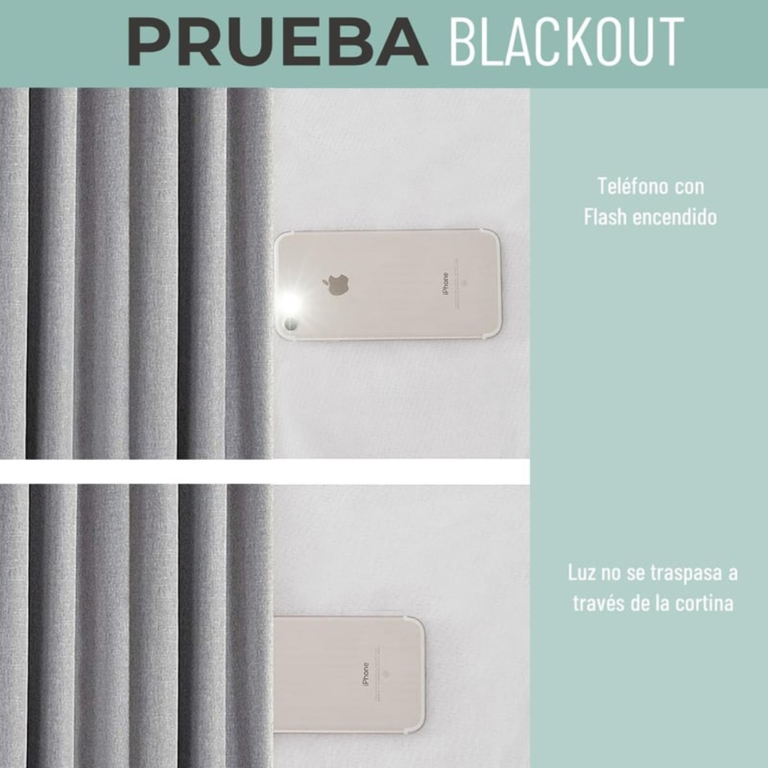 Cortina 100% Blackout Set 2 270x220 - Gris