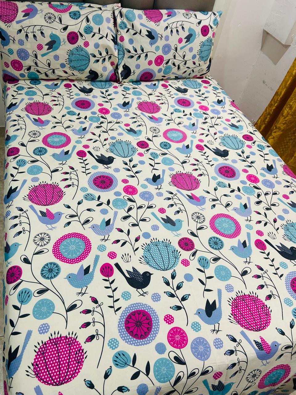 Juego Sábanas Poli algodón