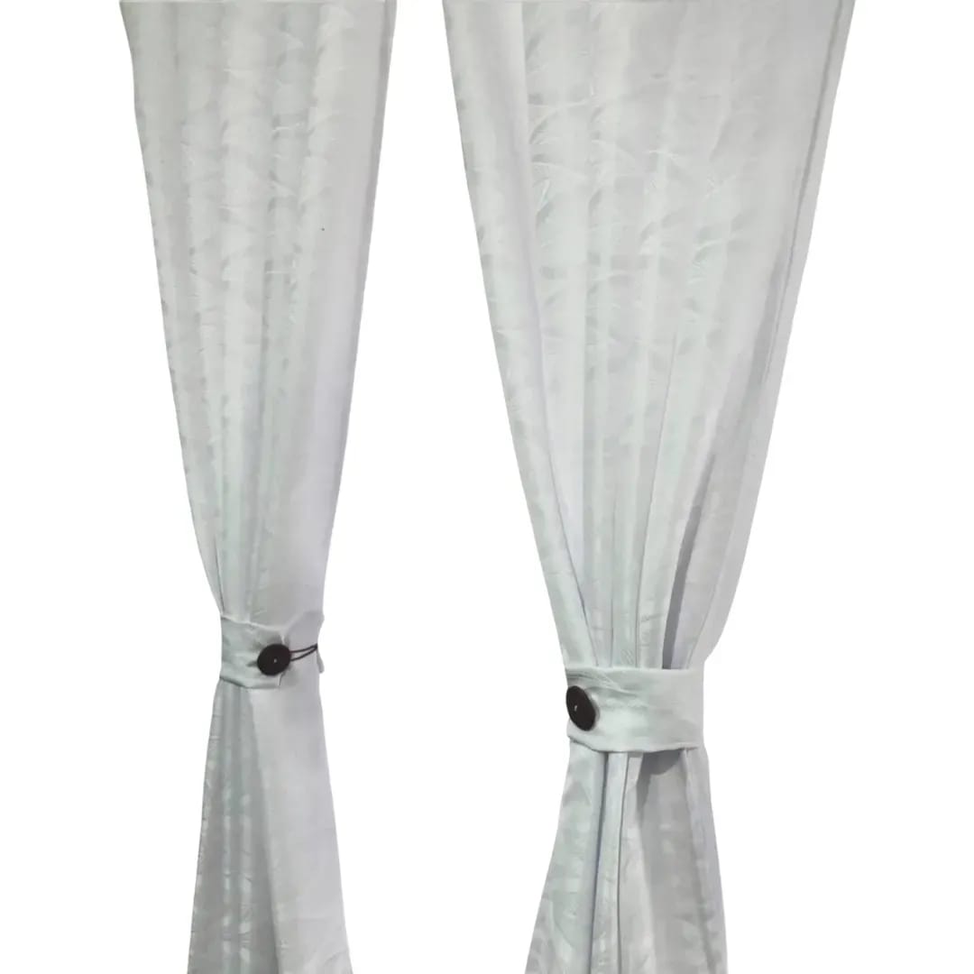 Cortina de Ojal Yacar Blanco Hueso 265 cm