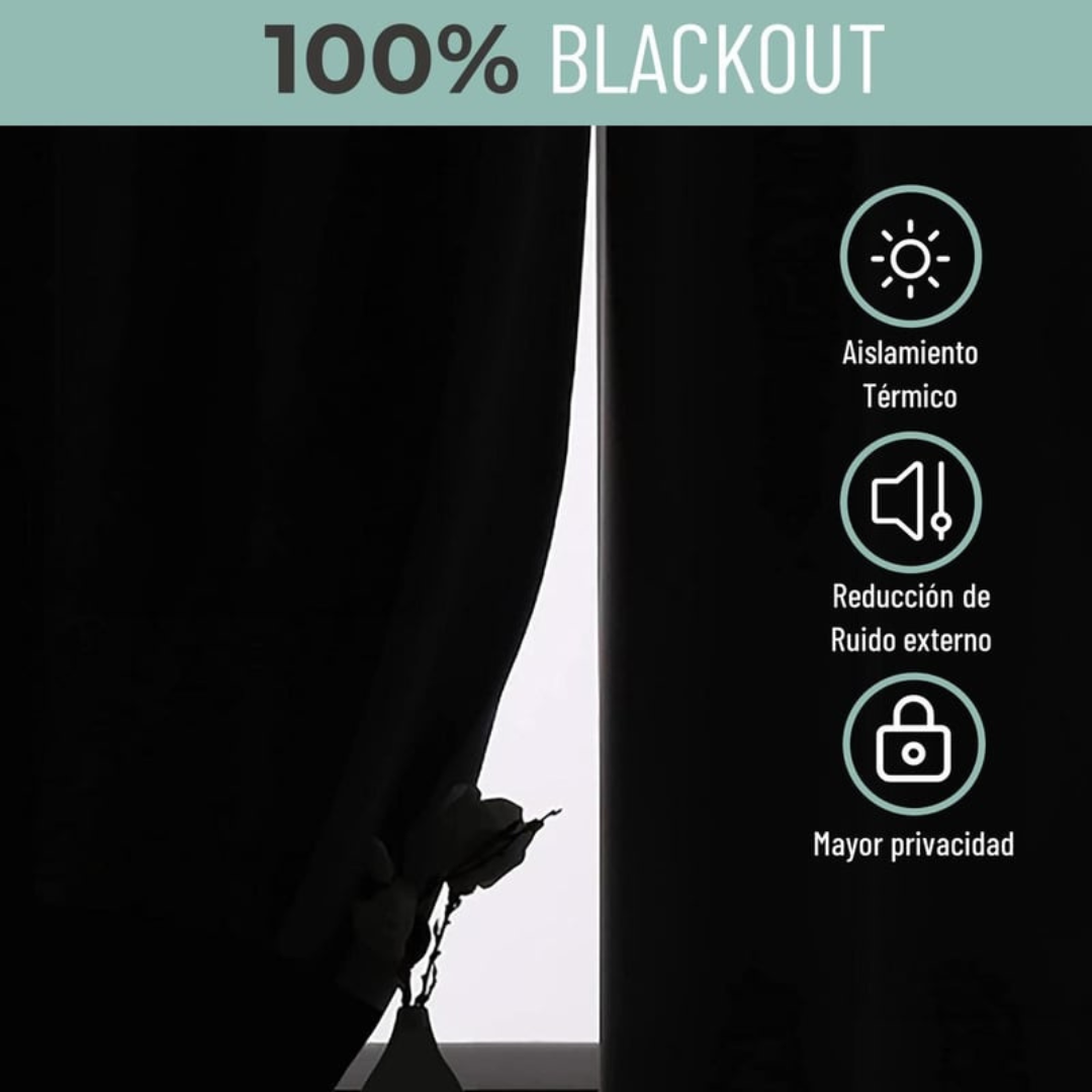 Cortina 100% Blackout Set 2 270x220 - Roja