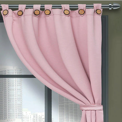 Cortina de Ojal Yacar Rosa 265 cm