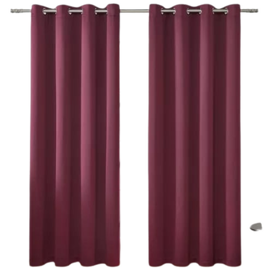 Cortina 100% Blackout  Set 2  270x200 - Vinotinto