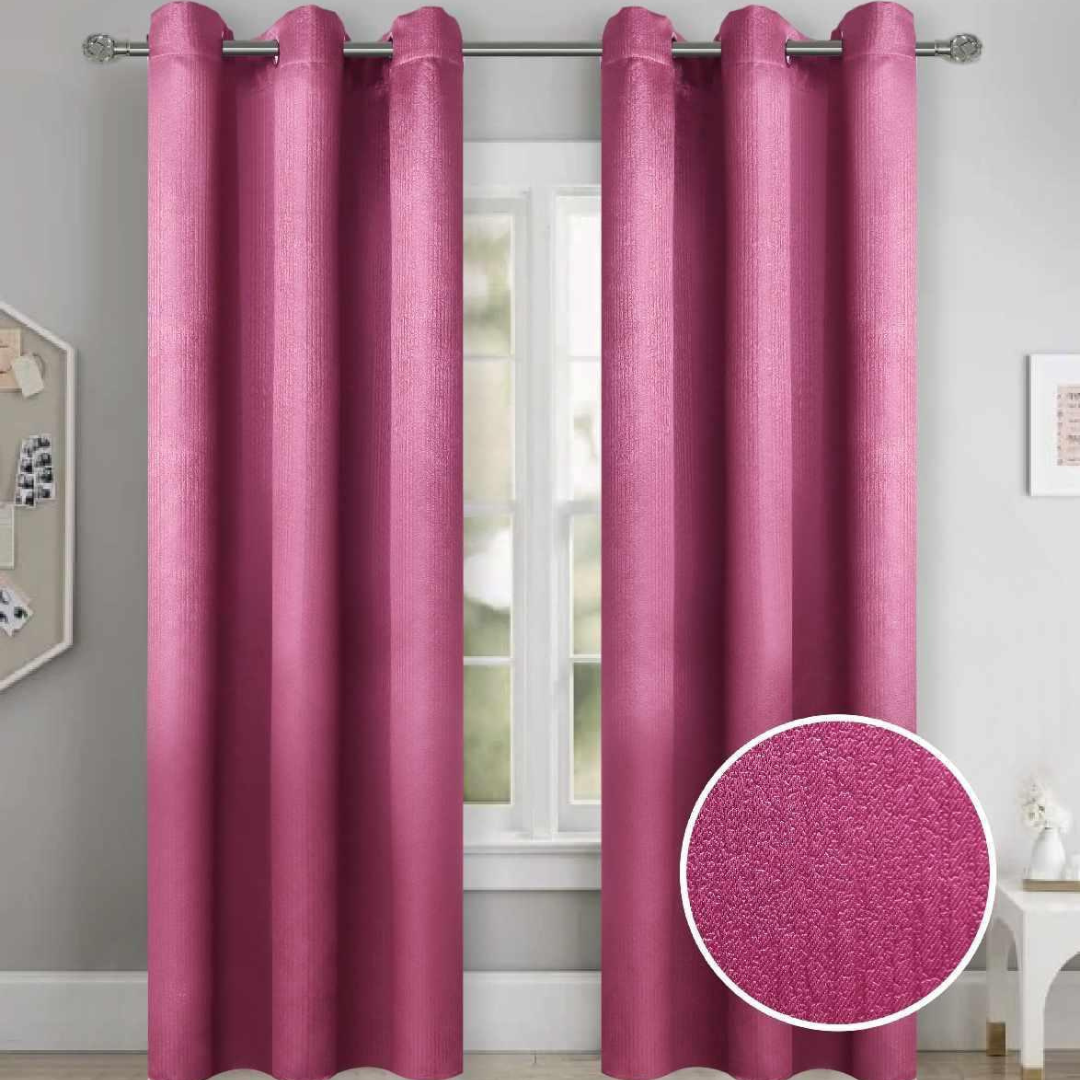 Cortina 100% Blackout  Set 2  270x200 - Fucsia