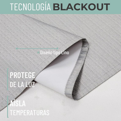 Cortina 100% Blackout  Set 2  270x220 -Rosa