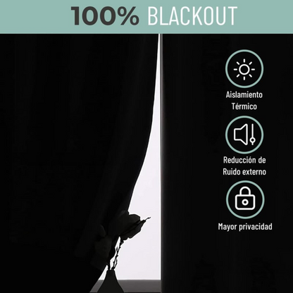 Cortina 100% Blackout  Set 2  270x220 - Crema
